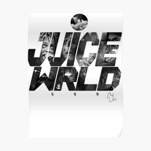 JuiceWRLD text graphic Poster RB0406 product Offical Juice WRLD Merch