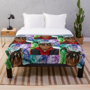 JuiceWrld Colorful Throw Blanket RB0406 product Offical Juice WRLD Merch