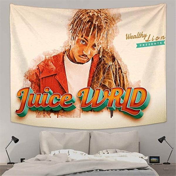 Juice Wrld Tapestry Wall Hanging Rap Wall Tapestry Decorative Blankets for Bedroom Living Room Dorm Home 9.jpg 640x640 9 - Juice Wrld Store