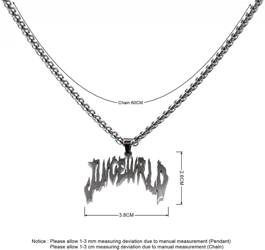 Juice Wrld Necklaces - Hip Hop Rapper Pendant Chain Necklace