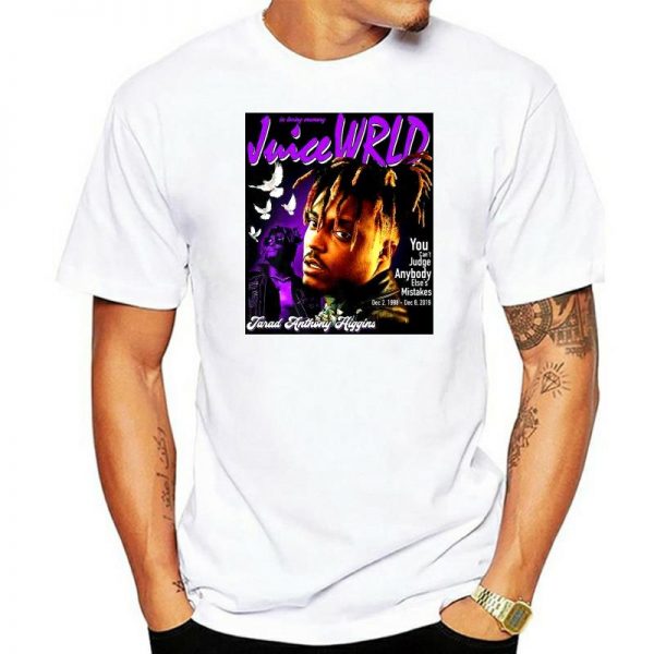 Juice WRLD T shirt Quote RAP R B HipHop Music Tee 2022 Fashion Man s - Juice Wrld Store