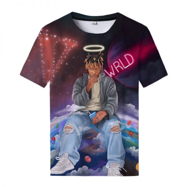 Juice Wrld 3D Print T Shirt Rapper Hip Hop Streetwear Trap Rap Men Women Fashion O - Juice Wrld Store